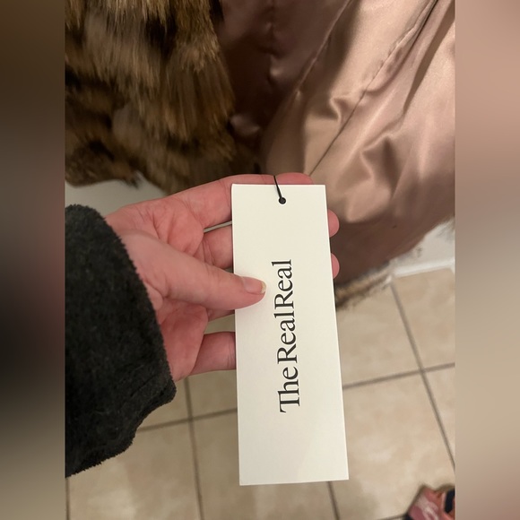 SOLD❤️ THEORY Hanalee Fur Vest Genuine Real Rabbit Fur Beige Tan - Picture 11 of 11